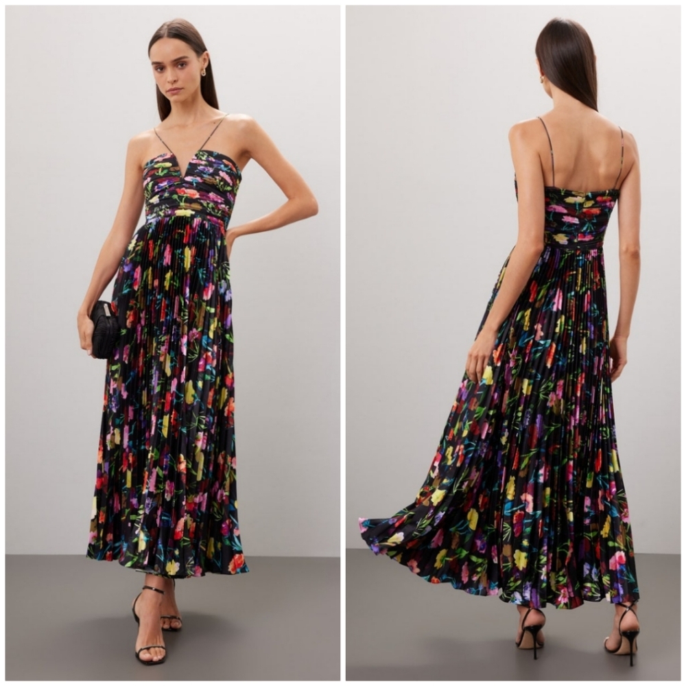 Aiifos Garden Floral Print Adriana Gown